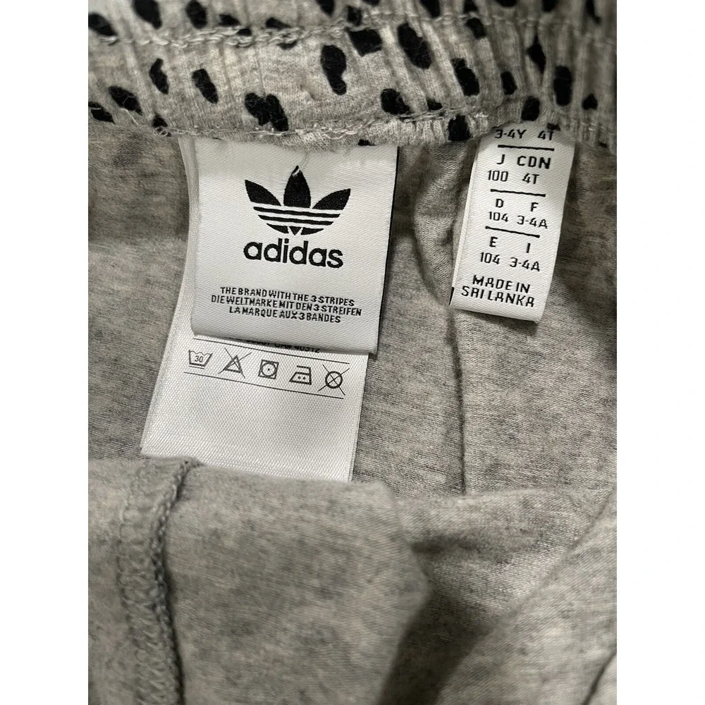 Adidas 4T Girl Pants‎ Pink Grey Leopard AK109